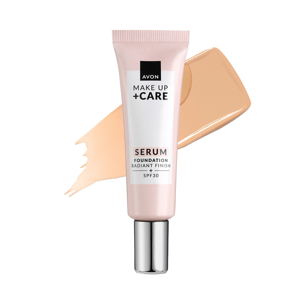 AVON MAKEUP AND CARE RADIANT SERUM FOUNDATION - 125G - WARM IVORY