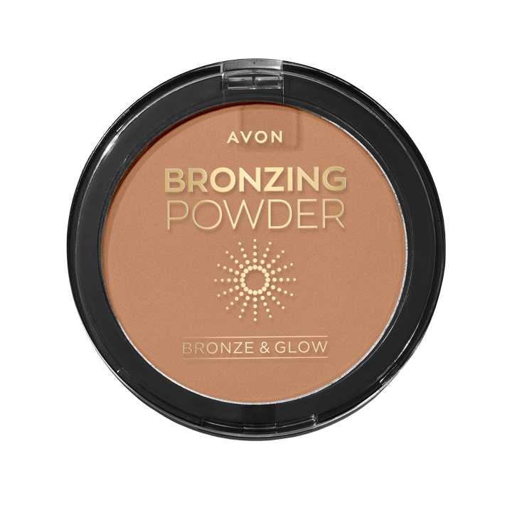 AVON BRONZE & GLOW BRONZING POWDER DEEP TAN	