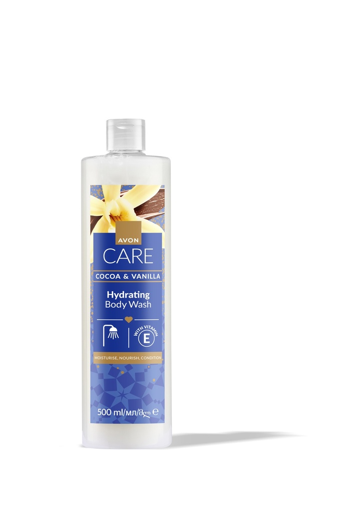 AVON CARE BODY WASH  COCOA AND VANILLA  500ML