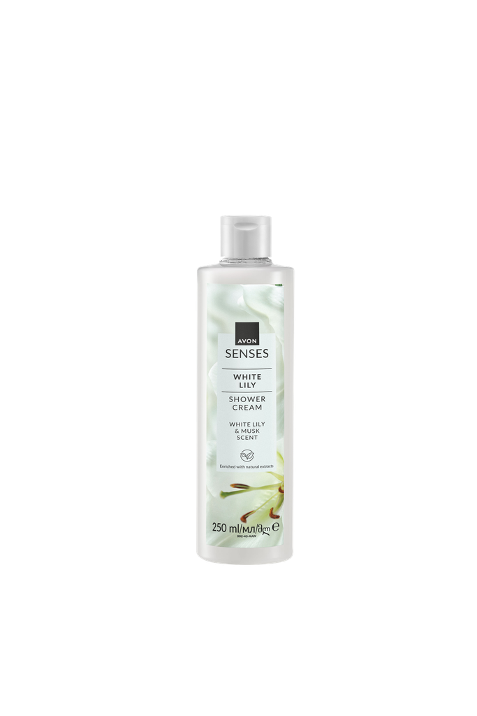 AVON SENSES WHITE LILY Shower CREAM 250 ML (BVI CHANGE)