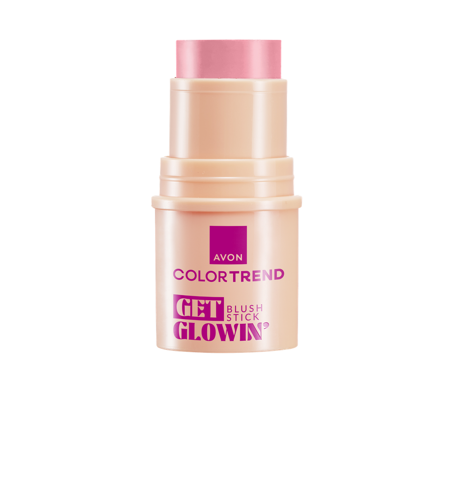 AVON COLOR TREND GET GLOWIN BLUSH STICK FLIRTY PINK