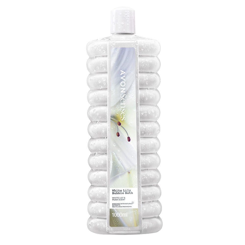 SENSES WHITE LILY BUBBLE BATH 1000ML