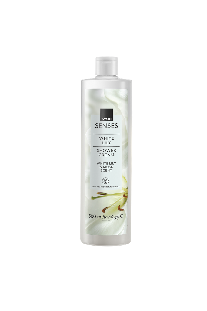 AVON SENSES WHITE LILY SHOWER GEL 500ML