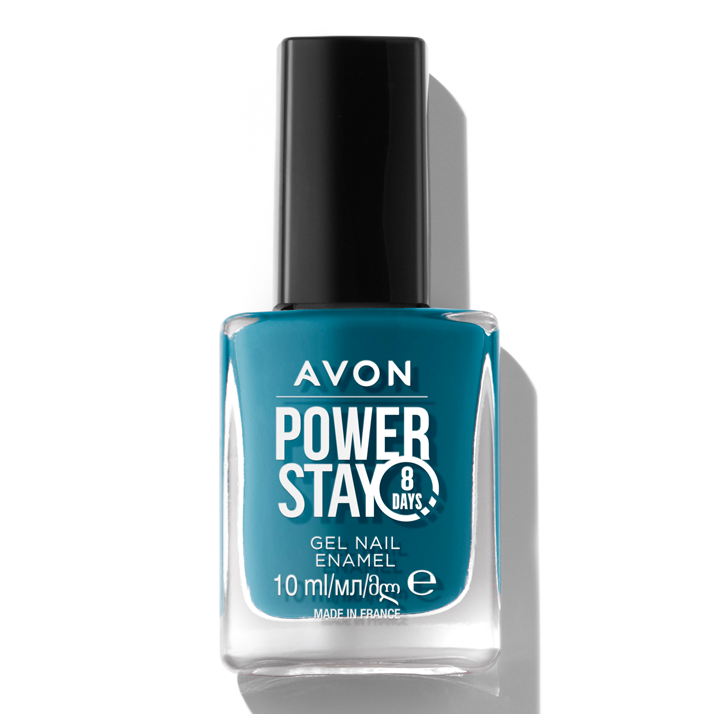 AVON NAIL ENAMEL GEL SHINE RESTAGE - LIBERTY BLUE