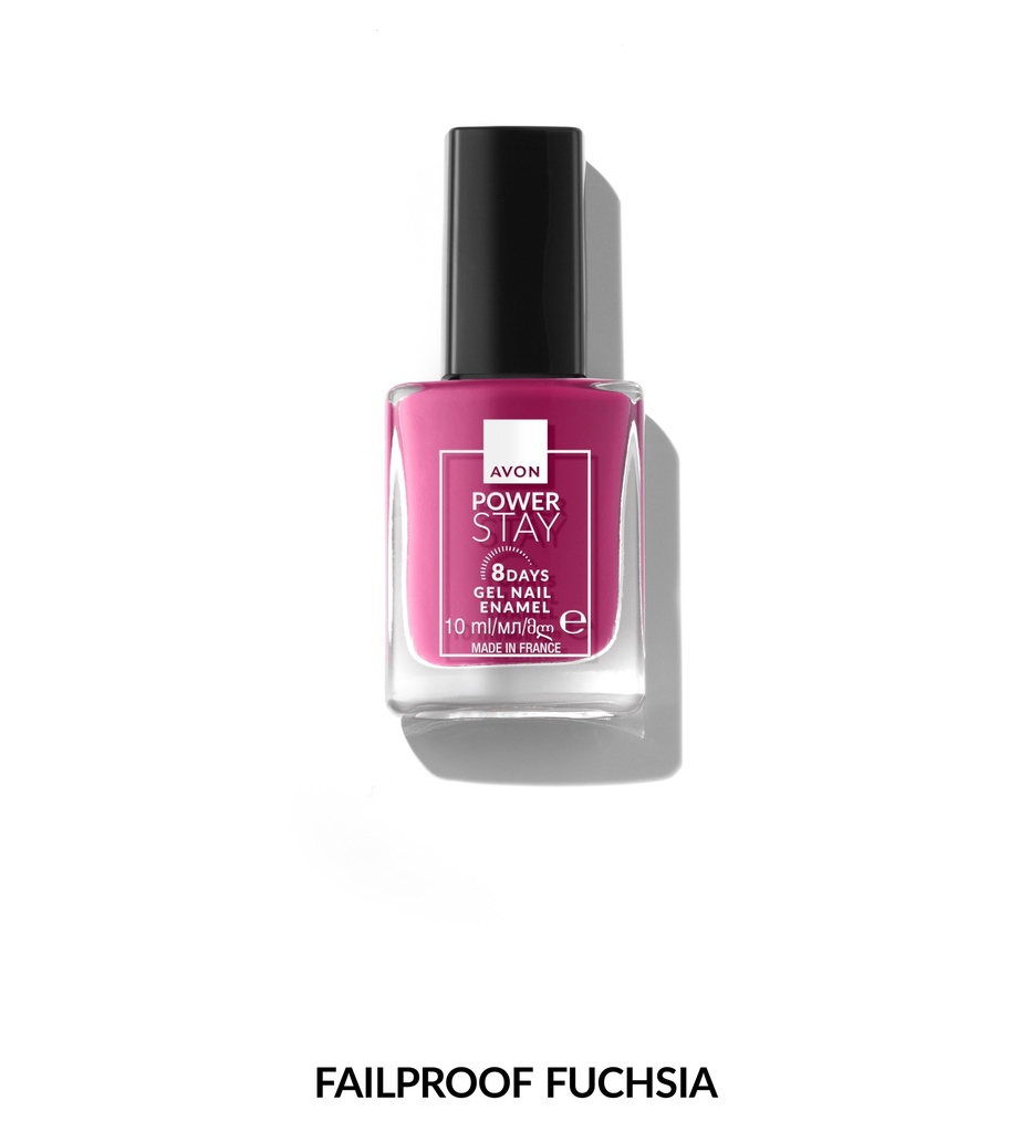 AVON POWER STAY GEL NAIL -  FAIL PROOF FUCHSIA