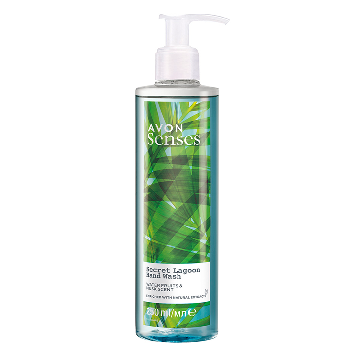 AVON SENSES SECRET LAGOON LIQUID SOAP 250ML