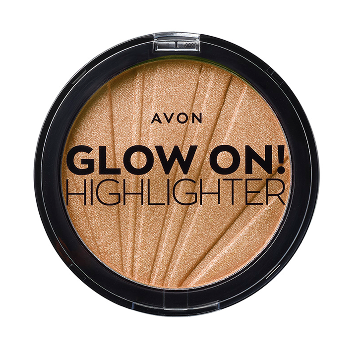 AVON GLOW ON HIGHLIGHTER POWDER - GOLDEN GLOW