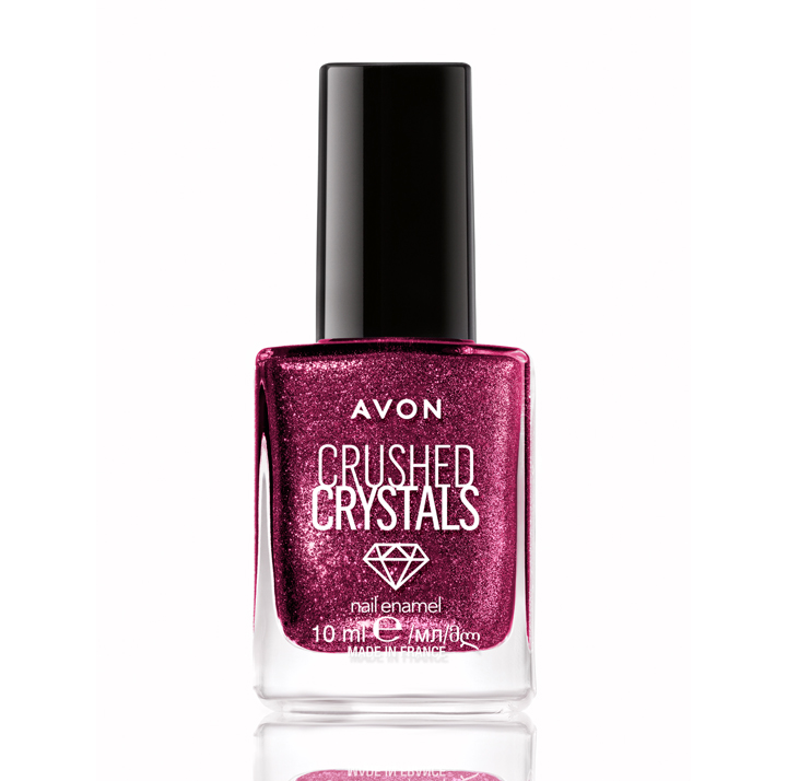 Avon Crushed Crystals Nail Enamel Opulent Crimson