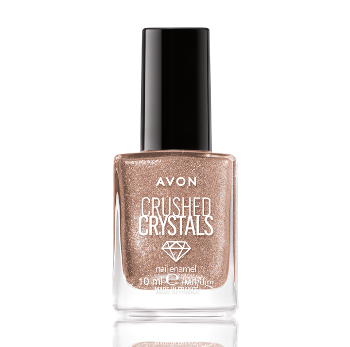 Avon Crushed Crystals Nail Enamel Sparkly Fawn