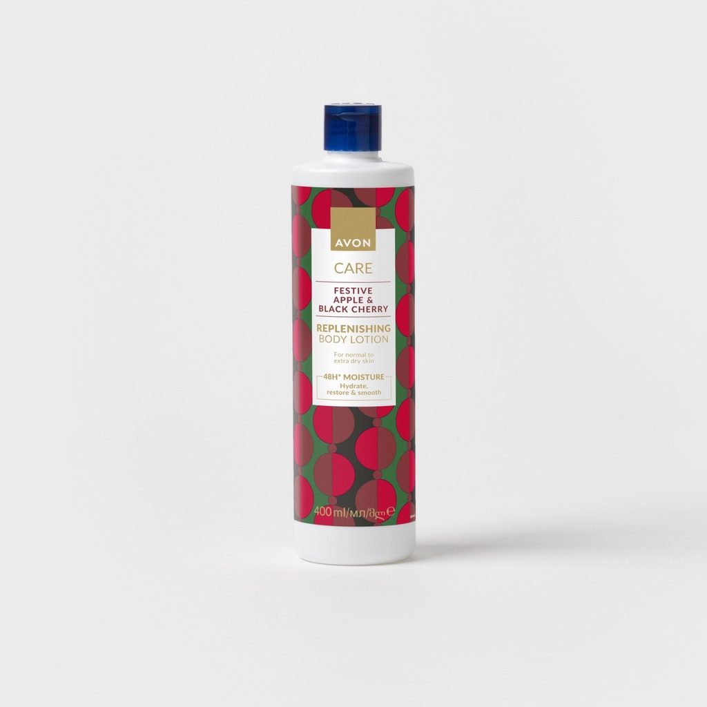 Avon Festive Apple and Black Cherry Deco Body Lotion 400ml