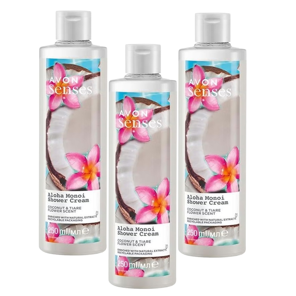 Pack  OFFER  SENSES ALOHA MONOI SHOWER CRÈME 250ML C08 2025 