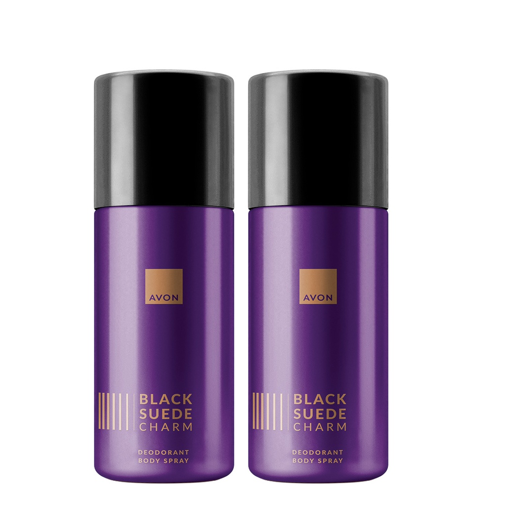 pack offer BLACK SUEDE CHARM BODY SPRAY AEROSOL C10 2025