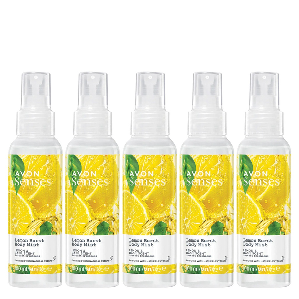 pack Limited offer Senses Lemon Burst Body Mist 100ML C10 2025