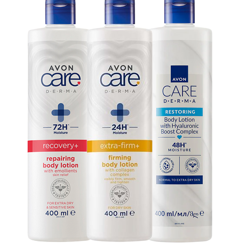 pack offer AVON CARE DERMA BODY LOTION 400ML C10 2025