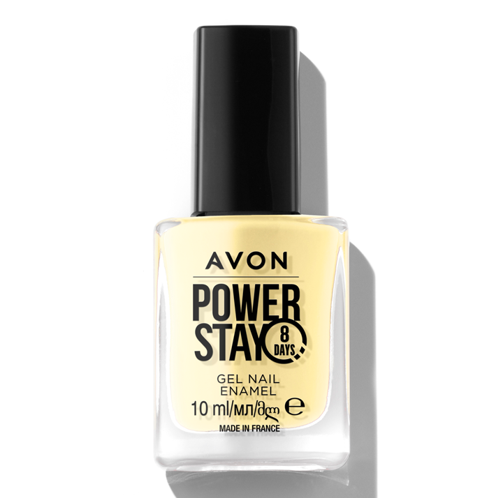 AVON NAIL ENAMEL GEL SHINE RESTAGE - LEMON MERINGUE