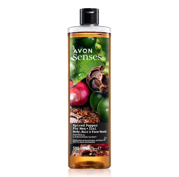 SENSES SPICED PEPPER MENS SHOWER GEL 500ML