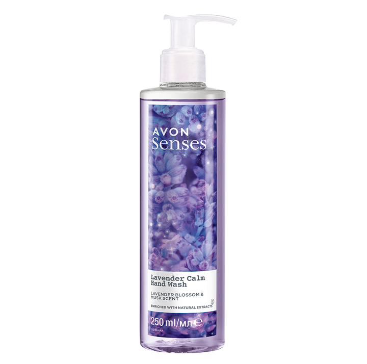 AVON SENSES LAVENDER CALM LIQUID SOAP 250ML