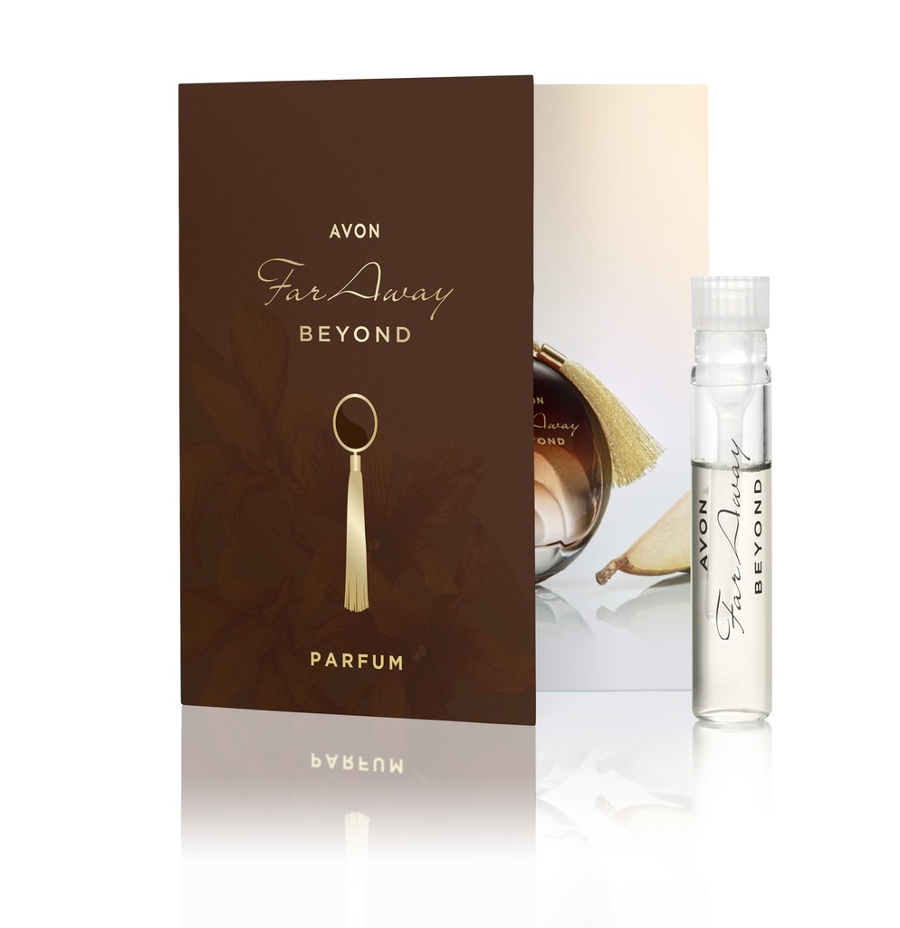 Avon Far Away Beyond Parfum Dipstick on Card