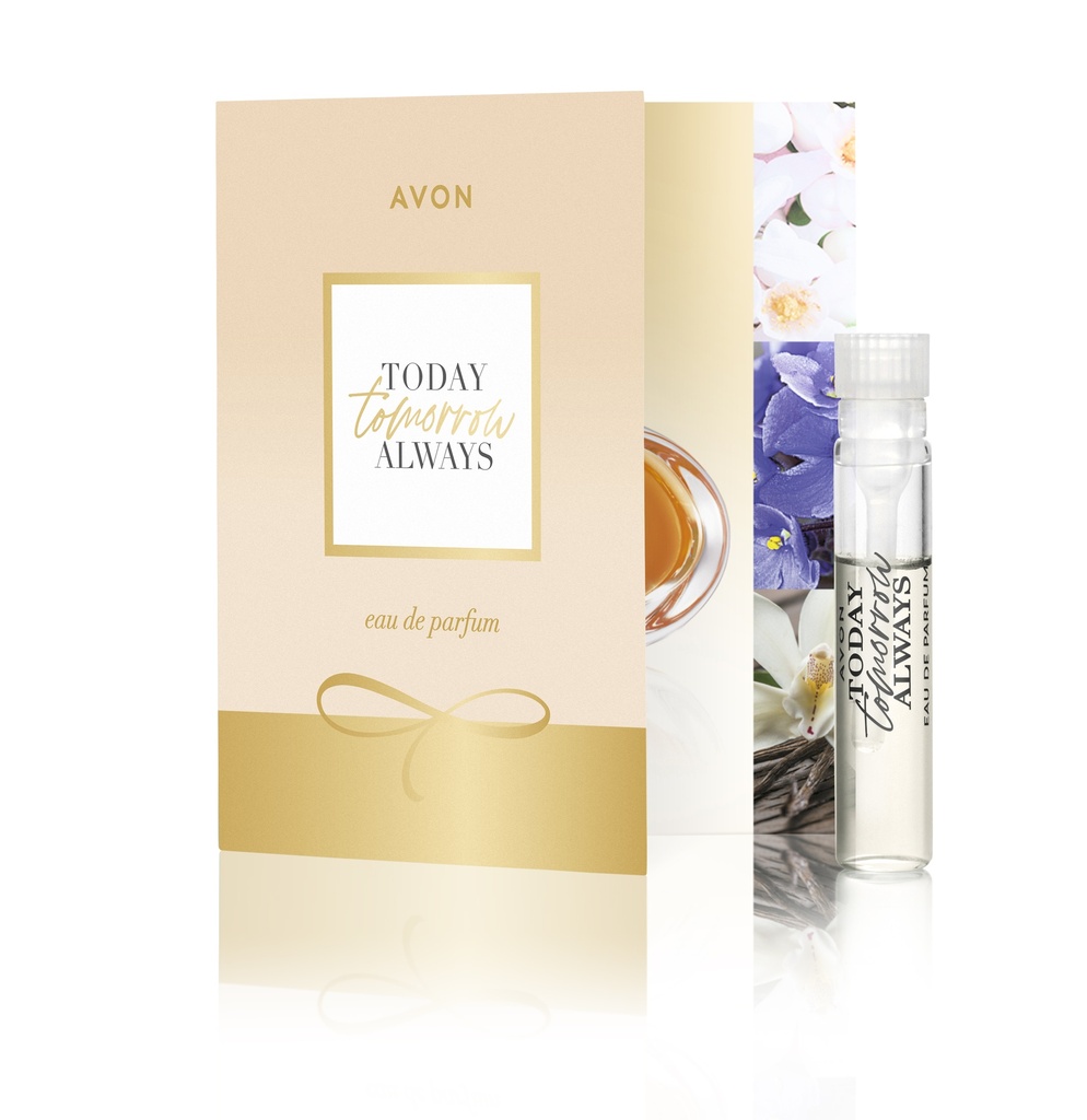 Avon TTA Tomorrow Eu De Parfum for her Dipstick on Card