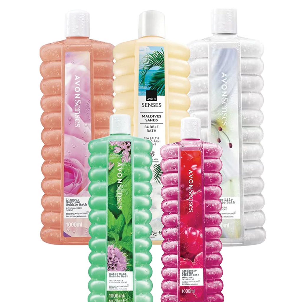PACK OFFER SENSES BUBBLE BATH 1000ML C10 2025
