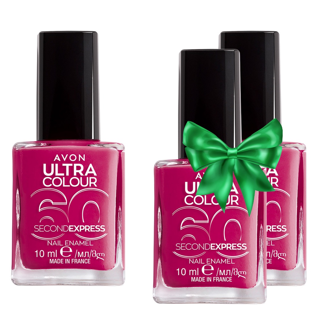 pack offer AVON NAIL ENAMEL FUN & FUCHSIA C08 2025
