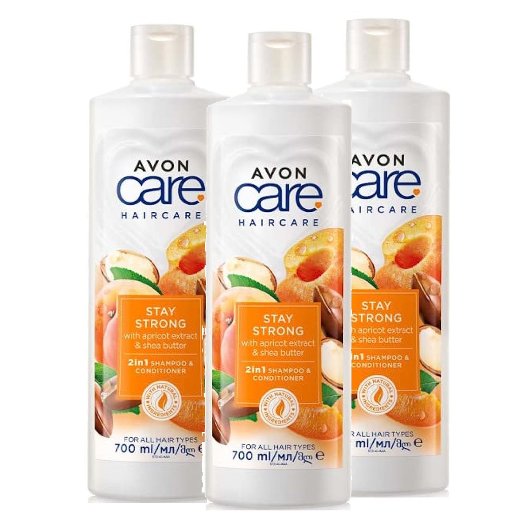 PACK OFFER AVON APRICOT AND SHEA 2IN1 700 ML C10 2025