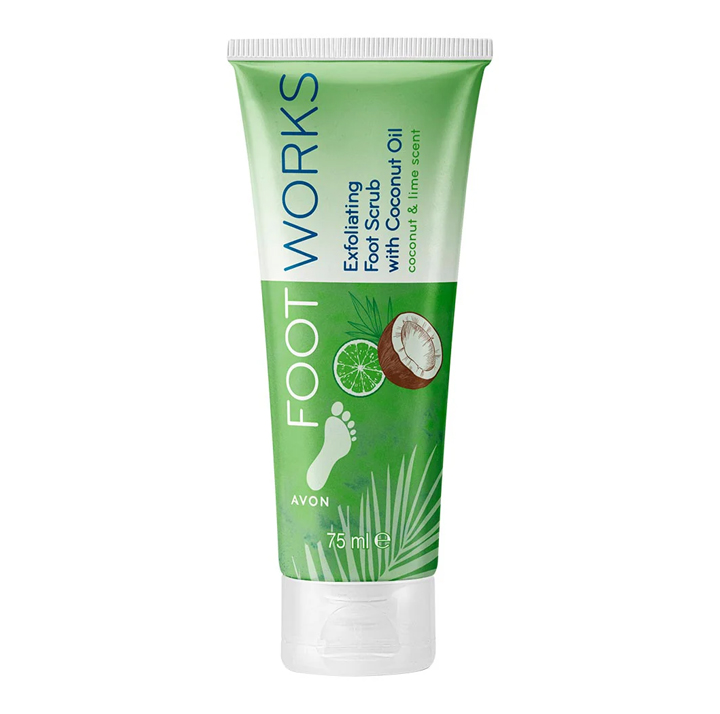 FOOTWORKS COCONUT & LIME EXFOLIATING SCRUB 75ML