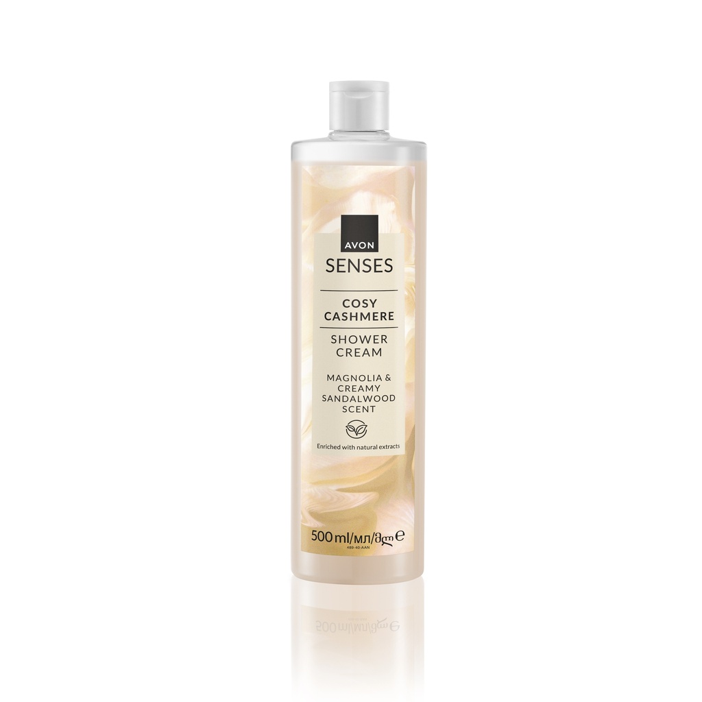 AVON SENSES CASHMERE TOUCH SHOWER CREAM 500ML