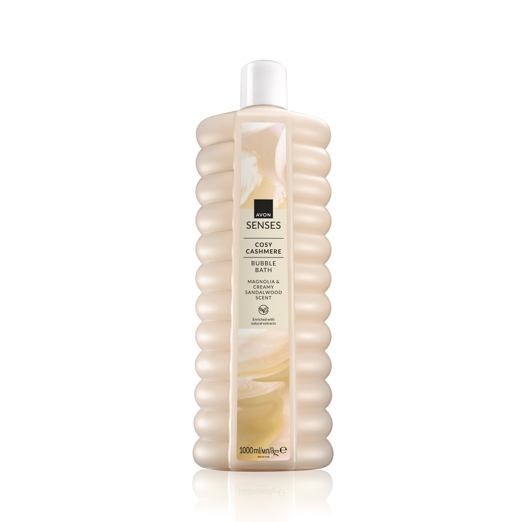 AVON SENSES CASHMERE TOUCH BUBBLE BATH 1L