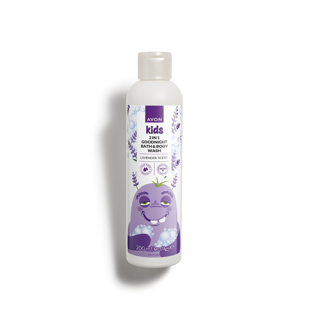 AVON KIDS LITTLE MONSTER GOOD NIGHT LAVENDER BATH & BODY WASH