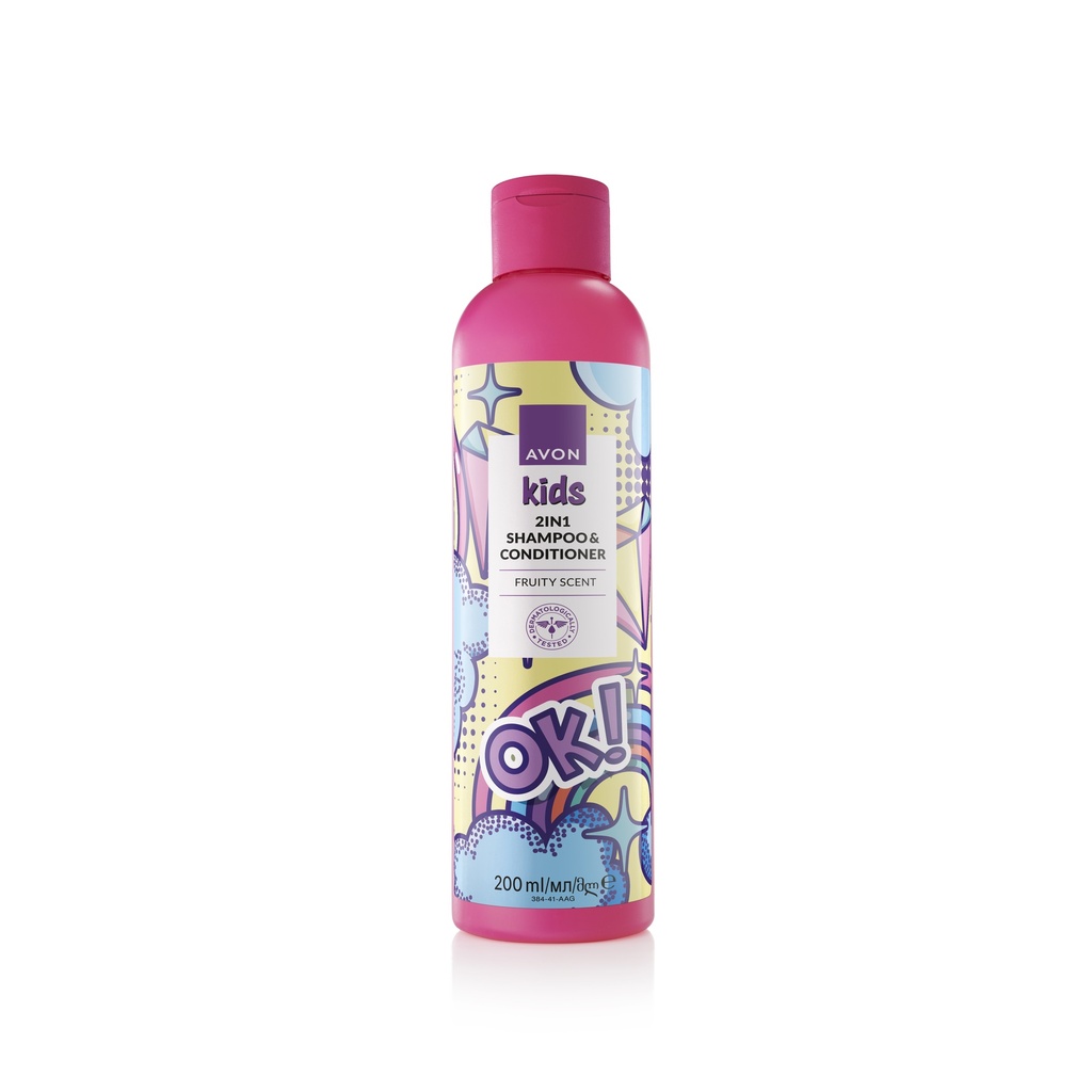 AVON KIDS FRUITY SCENT  2IN1 SHAMPOO & CONDITIONER 200ML