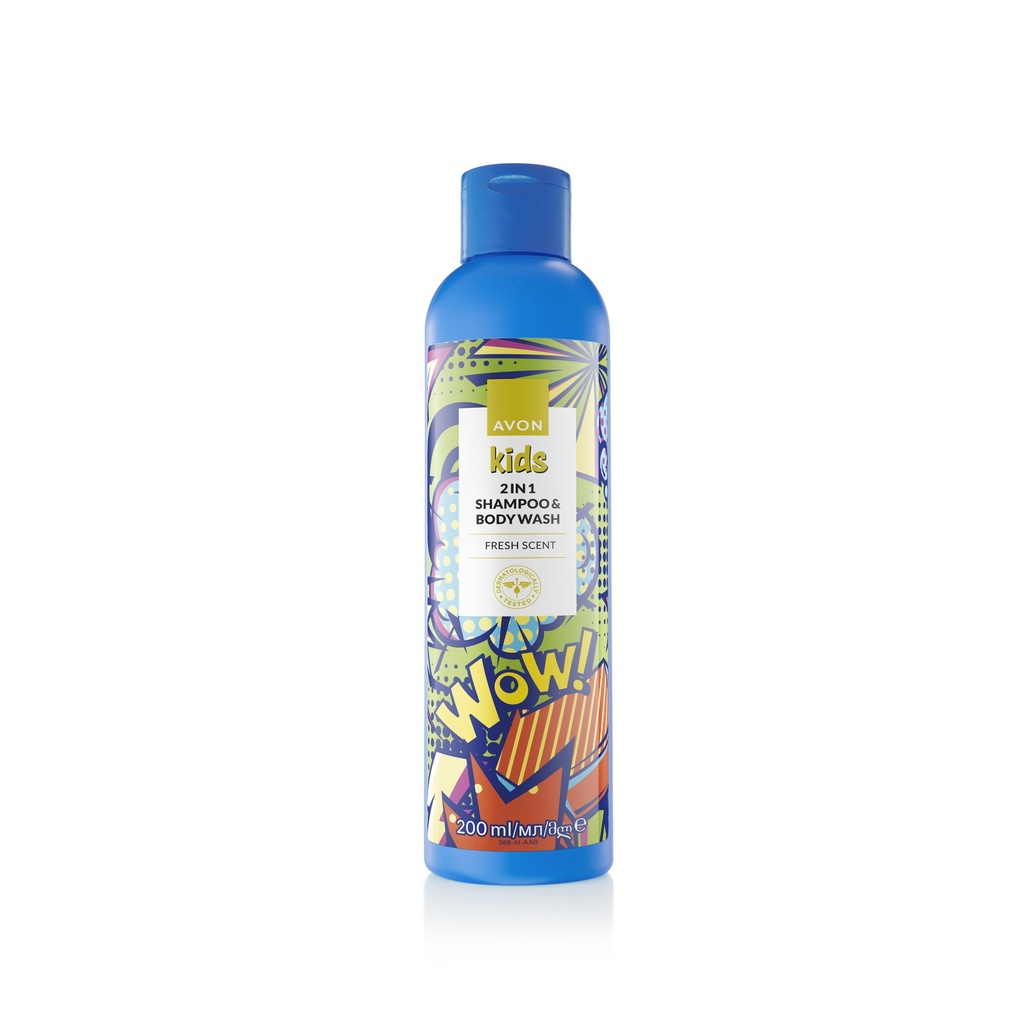 AVON KIDS FRESH 2IN1 SHAMPOO & BODY WASH 200ML