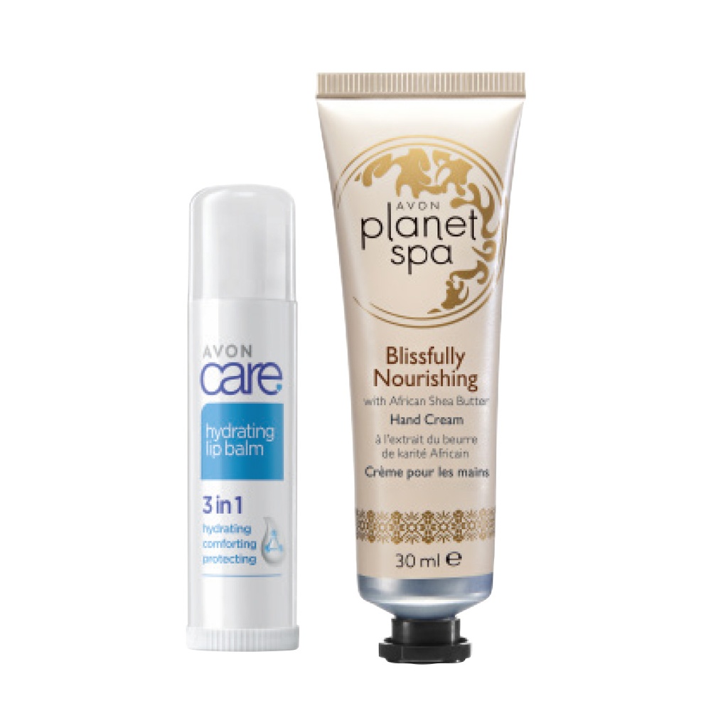 Pack offer LIP BALM & HAND CREAM WITH AFRICAN SHEA BUTTER C04 2026