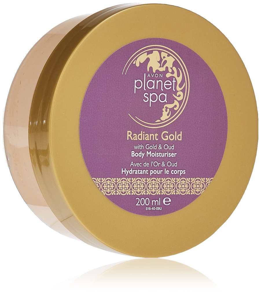 PLANET SPA RADIANT GOLD GOLD BODY MOISTURISER VE JAR