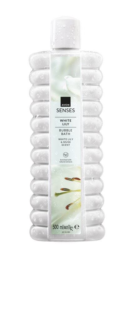 SENSES WHITE LILY BUBBLE BATH 500ML  