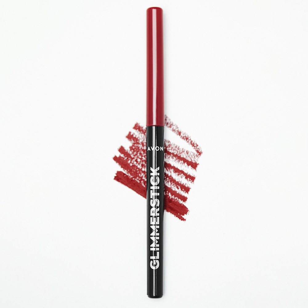 AVON GLIMMERSTICK LIP LINER REINVENTION A - RUBY SHOCK
