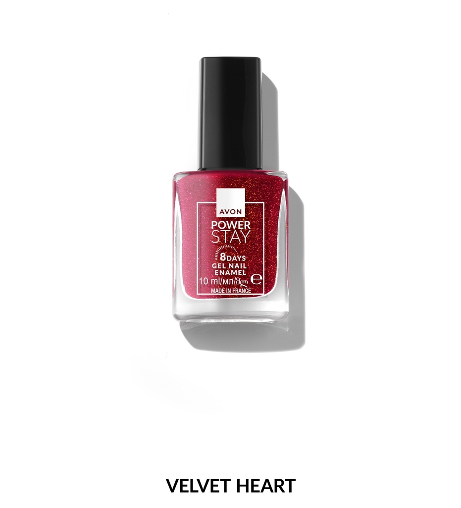AVON POWER STAY 8 DAYS GEL NAIL ENAMEL VELVET HEART