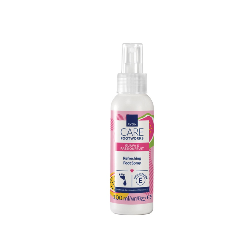 FOOTWORKS PASSION FRUIT AND GUAVA FOOT SPRAY 100ML GLOBAL-