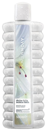 [1566125] SENSES WHITE LILY BUBBLE BATH 500ML