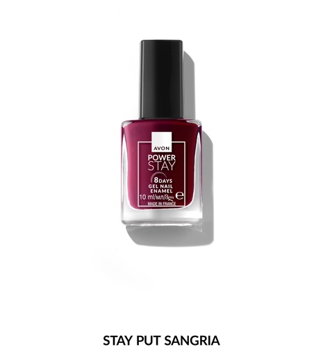 [1556033] AVON POWER STAY GEL NAIL -  STAY PUT SANGRIA