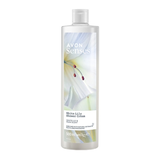 [1502234] AVON SENSES WHITE LILY SHOWER GEL 500ML