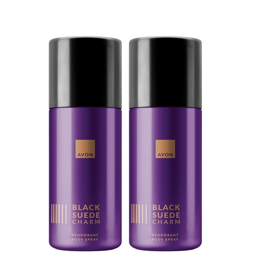 [2329] pack offer BLACK SUEDE CHARM BODY SPRAY AEROSOL C10 2025