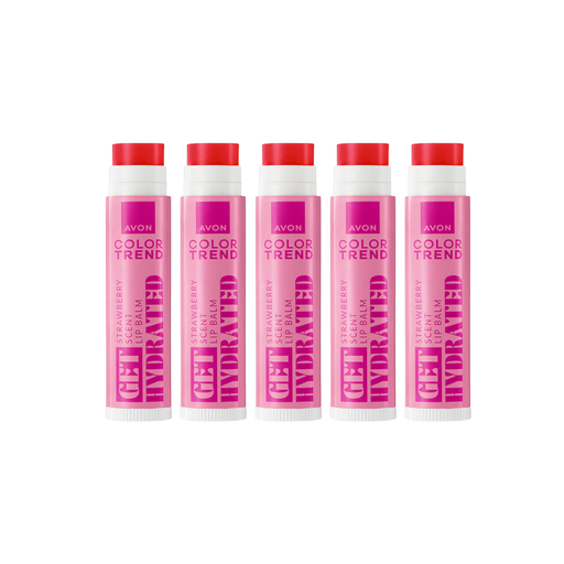 [1611] pack offer AVON COLOR TREND  LIP BALM STRAWBERRY C08 2026