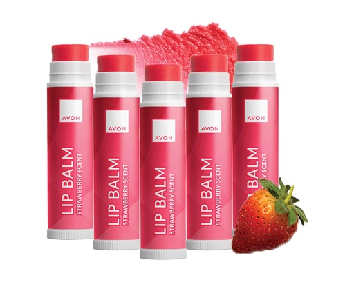 [3451] pack offer AVON LIP BALM-STRAWBERRY   C01 2026