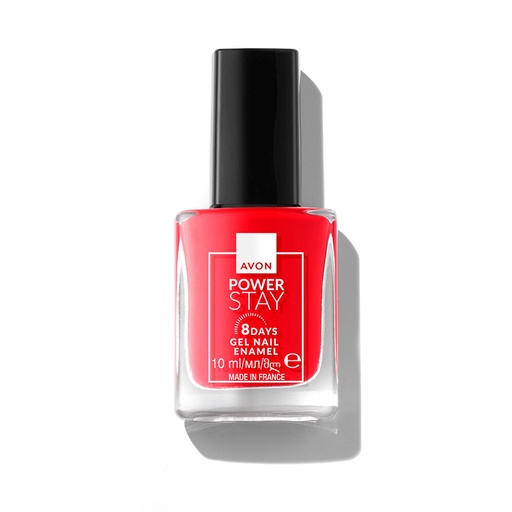 [1564978] AVON POWER STAY 8 DAYS GEL NAIL ENAMEL SCARLET PASSION