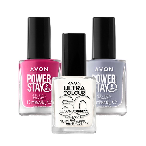 [4271] PACK OFFER AVON NAIL ENAMEL GEL SHINE C08 2025